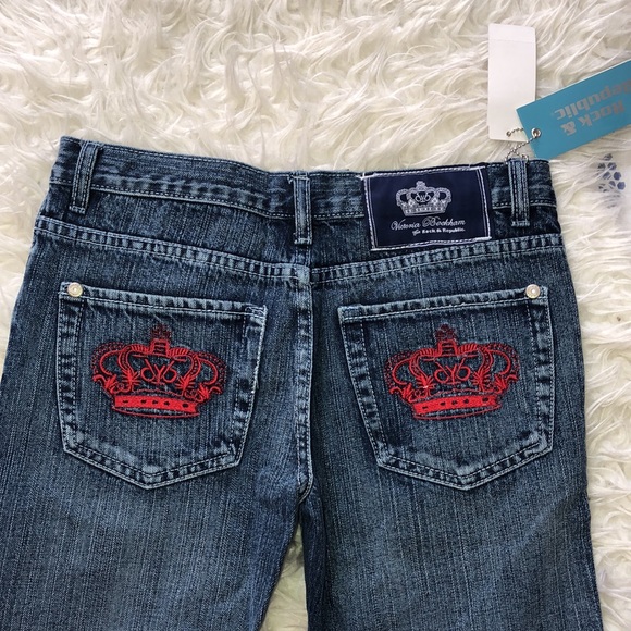 🔥RARE Victoria Beckham Rock & Republic jeans NWT sz 28 - Picture 8 of 10